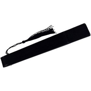 Abanicos de Plástico con Plumas de Pavo, 11 Pulgadas, Varillas Blancas, para Bodas, Impresión Personalizada, Estilo Arte Folclórico, Ecológicos - Product Image 3