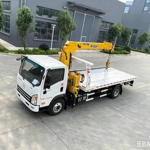 Best Selling 4x2 <b>Flatbed</b> Wrecker with 5 Ton Boom Arm Crane Recovery <b>Truck</b> for Sale - Product Image 6