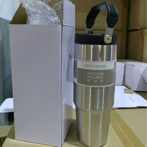 SilverJet Stainless Steel Tumbler 30oz Vacuum Insulated With Handle And Lid For Outdoor Sports Gym Office Use - Product Image 6