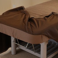 Ensemble de draps plats marron pour spa et massage, jupe de lit en velours épais, parure de lit ultra douce, couvre-lit