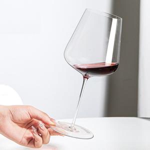 Élégantes Grandes Verres à Vin Rouge en Cristal Transparent avec Pied - Product Image 1