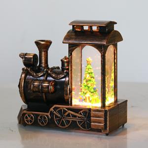 New Item LED Christmas Train Lights Warm White 12.6x6.4x11.8CM <b>Table</b> Decoration with Water Wholesale Price - Product Image 3