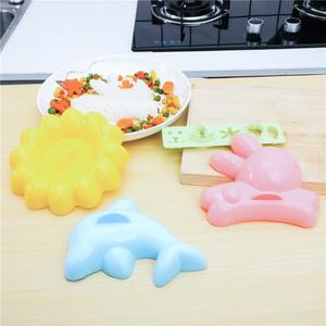 イルカ米型4ピース/セットウサギ漫画赤ちゃんおにぎり型子供用ランチ寿司DIY型 - Product Image 4