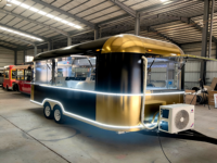 Chariot de cuisine mobile multifonctionnel en acier inoxydable pour hot-dogs, burgers, glaces et snacks – Remorque alimentaire de rue extérieure résistante à la rouille