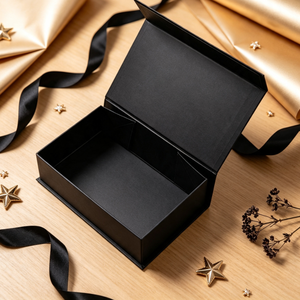 Boîte cadeau rigide magnétique pliable, boîte d'emballage personnalisée avec design rabattable pour bijoux, vêtements, emballage cadeau haut de gamme - Product Image 5