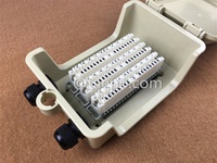 Fabricante Otros productos de telecomunicaciones Exterior Impermeable 30 pares Caja de distribución eléctrica para módulo Krone
