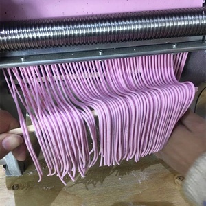 Máquina eléctrica para hacer Pasta, máquina de fideos con motor de acero inoxidable, <span class=keywords><strong>prensa</strong></span> de masa automática para espagueti italiano - Product Image 3