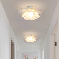 Plafonnier LED en acrylique JACKSUN Nordic Flower, blanc crème, moderne et minimaliste, pour salon, couloir, entrée
