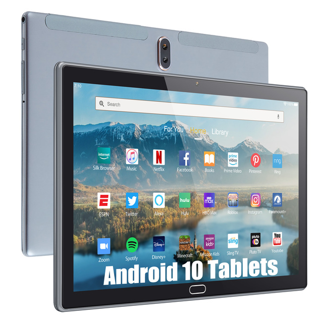 10.1 Inch Tablet Toddlers Android Educational Tablet Pc with Silicone Case 64GB Memory Capacity New 4GB Tablet