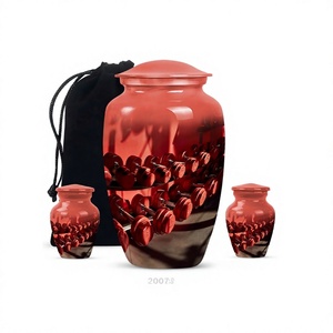 Hot <b>Sale</b> Large Aluminium Gym <b>Dumbbell</b> Cremation Adult Urn <b>for</b> Human Ashes With Keepsake Urn Free Velvet Bag - Product Image 1