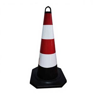 Cône de signalisation routière standard à haute intensité, réfléchissant prismatique, à combustion continue, en matériau PE - Product Image 5