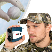Télémètre laser de golf avec compensation de pente, portée 1200 yards, grossissement 6X, indice de protection IP54, verrouillage en 0,5s, fonction de verrouillage de drapeau pour la chasse, mesure continue