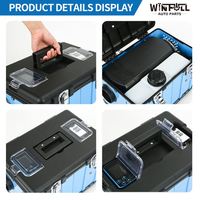 WINFULL Nuevo Calentador de Estacionamiento Diésel Azul de 8kw con Termostato, DC12V/24V/220V/110V, Ajuste Universal, 1 Año de Garantía