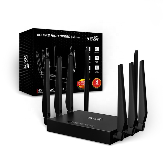 5G CPE HIGH SPEED Router 5G Gigabit Dualband 5g Router With Sim Card Slot 6X Foldable Antenna 5g Router