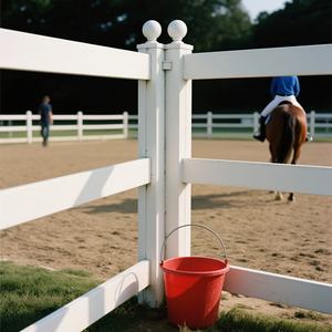 Valla para Caballos de PVC con Aislamiento Eléctrico - 6 Pies de Altura, Segura para Manejadores, Previene Riesgos de Descarga Eléctrica para Ranchos, Obras de Construcción, Modelado 3D - Product Image 3