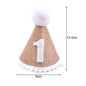 Cappello di Carta per Compleanno Fatto a Mano a Forma di Cono per Primi Compleanni Decorazioni per Feste di Bambini e Bambine di <span class=keywords><strong>1</strong></span> 2 3 Anni - Product Image 2