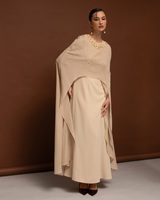 Abaya Kaftan Ouverte de Luxe 2026 Nouveau Modèle Abaya en Velours de Luxe Haute Qualité Design Aïd Ensemble Abaya Ramadan pour Femme Musulmane pour l'Aïd