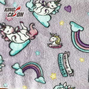 KINGCASON Vải Nỉ Flannel In Họ<span class=keywords><strong>a</strong></span> Tiết Động Vật Hai Mặt Chất Lượng Hàng Đầu 100% Polyester Để Dệt Gia Đình - Product Image 6