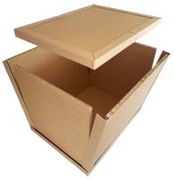 Boîte pliante robuste et imperméable en carton alvéolé recyclé 600*800mm, personnalisée pour le transport