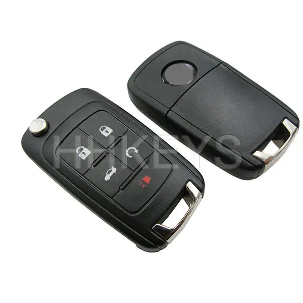 Good price Chevrolet Cruze 5 buttons remote flip car key shell key blank cover fob case With Screw Round Logo