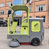 Mesin Penyapu Lantai Komersial Elektrik untuk Pembersihan Lantai Beton di Pusat Perbelanjaan
