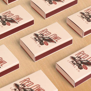 Custom Classic Hotel Color Matching Safety Matches Box White Head 25pcs Personal Logo Printing Paper <strong>Car</strong> Cigarette Box for - Product Image 5