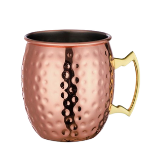 Tasse Julep en métal pour boire de l'eau Tasse d'ustensiles de cuisine design fait main Mugs en cuivre pur - Product Image 6
