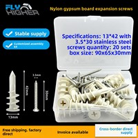 FLYHIGHER Metric Gypsum Board Expansion Screw Nylon Quick Gecko Self-Tapping Wall Expansion Plug Anchor Bolt Box Packing