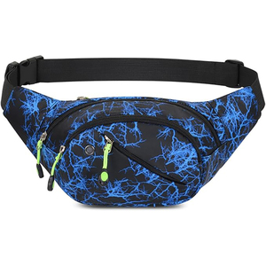 Vente en gros OEM, sac banane en nylon noir réglable pour femmes et hommes, logo personnalisé, nouveau design, ceinture de course, sac de taille imperméable pour le fitness - Product Image 5