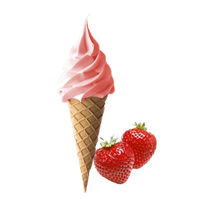 Base en poudre pour crème glacée molle à la fraise, saveur naturelle, goût onctueux et crémeux, pour l'exportation et la vente en gros, saveur professionnelle pour gelato - Product Image 1