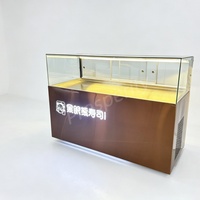 Vitrina Refrigerada y Congeladora Combinada de 1.8m, de Acero Inoxidable, 5 Puertas, con Ruedas, Parte Superior Refrigerada y Parte Inferior Congelada, para Supermercados y Panaderías