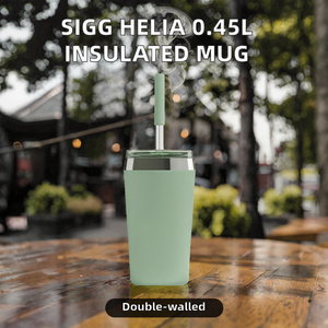 Mug à café isotherme à double paroi vert laiteux en acier inoxydable, gobelet thermique anti-fuite pour le bureau - Product Image 2