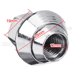 4 écrous de roue de remplacement M12x1.5 en alliage 19MM pour FORD C-MAX CORTINA FOCUS CHROME - Product Image 6