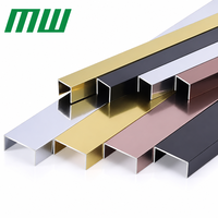 Profilés en U en aluminium 6063 pour éclairage LED encastré avec service de découpe pour éclairage de meubles