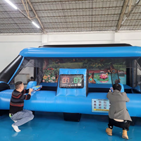 Jeu de sport de tir IPS commercial le plus populaire pour les enfants amusant interactif extérieur pour toboggan gonflable choix de dessus pour l'extérieur