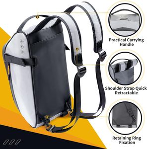 25L oum/odm กระเป๋าติดจักรยานกันน้ำปริมาณมากกระเป๋าเฟรม PVC/TPU สำหรับขี่จักรยาน & ขี่จักรยานผลิตโดยแพ็ค - Product Image 4