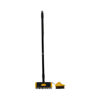 Brosse de désherbage télescopique en fil métallique Brosse de désherbage pour fentes de jardin 3 en 1