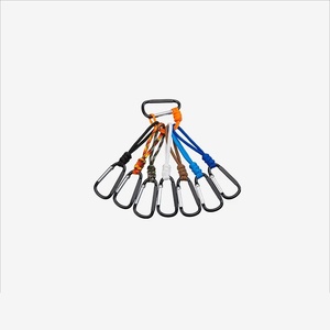 Cordón corto para llavero con mini mosquetón, accesorio DIY hecho a <span class=keywords><strong>mano</strong></span>, cordón antipérdida para exteriores, mosquetón <span class=keywords><strong>de</strong></span> <span class=keywords><strong>mano</strong></span>, cordón para paraguas - Product Image 1