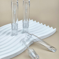 Emballage transparent pour gloss cosmétique, tube à lèvres plat vide en PETG, flacon de colle pour cils, capacité 7 ml, sérigraphié