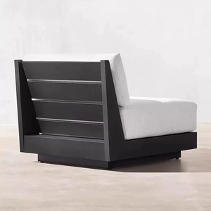 Modern Aluminum Outdoor Furniture Patio Garden Set Aluminum Furniture U-<b>sofa</b> Sectional with <b>Side</b> <b>Table</b> for Hotel - Product Image 6