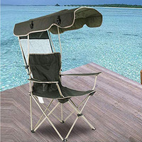 Vente en gros personnalisé extérieur UPF 50 + ombre portable pelouse randonnée voyage pêche pliant parasol camping chaise de plage avec auvent
