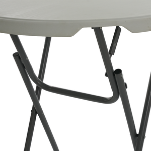 Barra portátil <span class=keywords><strong>multiusos</strong></span> <span class=keywords><strong>Mesa</strong></span> redonda plegable Fiesta al aire libre de plástico <span class=keywords><strong>Mesa</strong></span> de cóctel blanca de 80cm - Product Image 4
