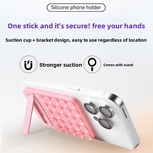 Support de téléphone universel en silicone à ventouse en stock avec fixation adhésive puissante pour bureau - Product Image 4