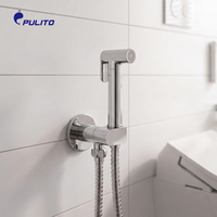 Ensemble de pulvérisation de bidet mural en laiton, couleur personnalisable, robinet d'angle, douchette à main, design moderne, emballage personnalisable, pour salle de bain et toilettes