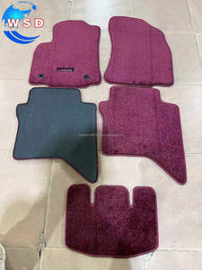 Tapetes de Piso Antideslizantes con Diseño de Ondas de Agua <span class=keywords><strong>en</strong></span> Tela Roja para TOYOTA HILUX <span class=keywords><strong>VIGO</strong></span> 2018-2024, Accesorios Interiores (LHD) - Product Image 3