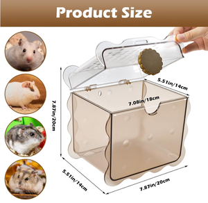 Cage portable pour petits animaux Golden Bear, pour les chinchillas, en matériau PC écologique, durable, étui de transport pour les voyages - Product Image 2