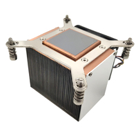 COOLSEVER CS-115X-2U6CA 115X Refroidisseur de processeur de bureau actif 12V en cuivre pur, dissipateur thermique à air 4 broches à double roulement à billes 95W