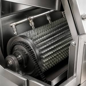 Machine à écailler le poisson à haut rendement, rotation rapide (3 à 5 fois plus rapide que la manuelle), débit d'eau continu pour garder les poissons vivants et frais - Product Image 3
