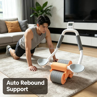 Rodillo Abdominal de Rebote Automático para Adelgazar, Herramienta para el Hogar para Hombres y Mujeres Adultos, para Pérdida de Grasa Corporal, Ejercicio de Moldeamiento