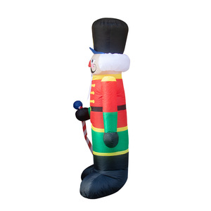 Décoration de Noël gonflable Père Noël Soldat de 2,4 m, ornement de jardin gonflable lumineux pour la décoration extérieure des fêtes - Product Image 3